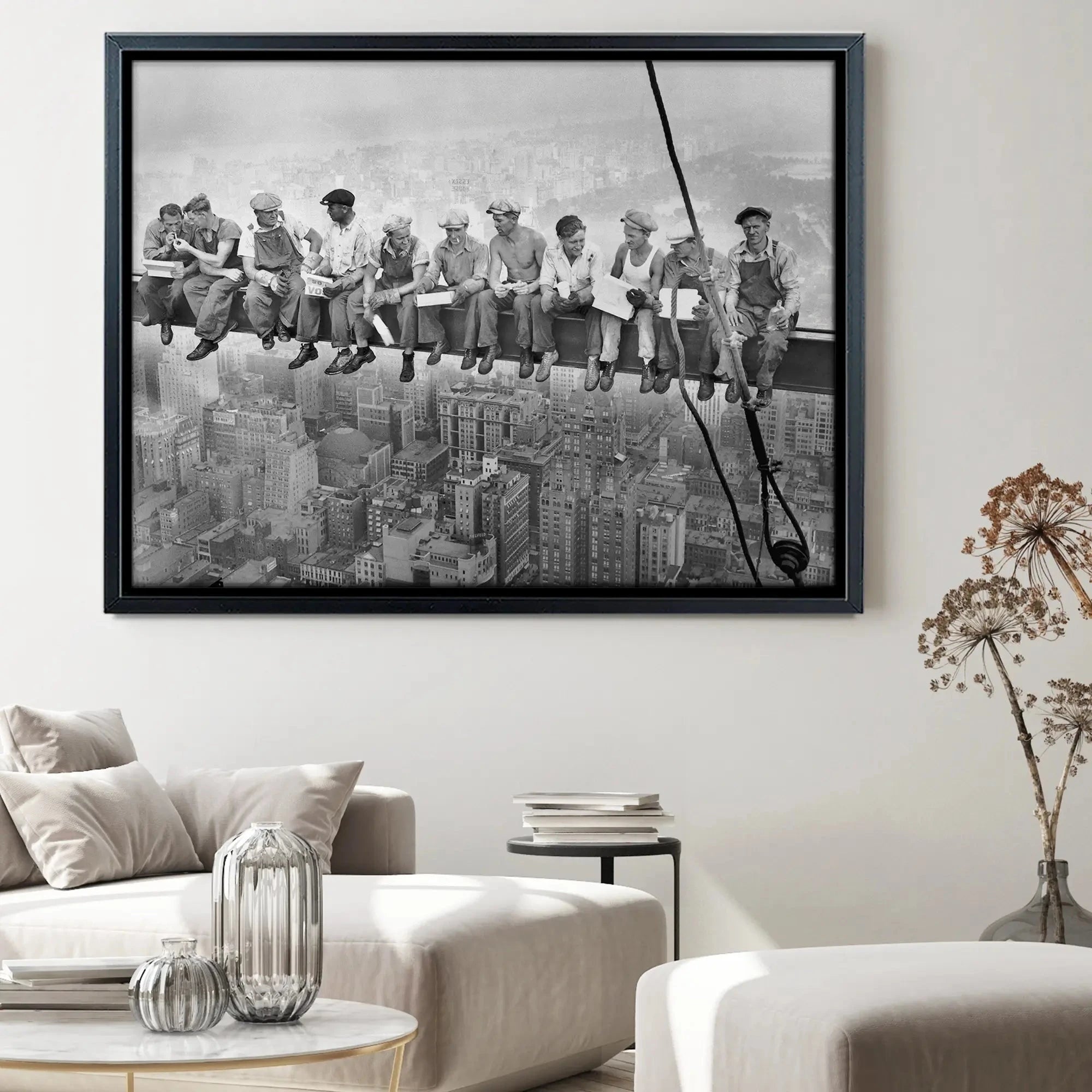 Lunch Atop A Skyscraper Canvas Print Lunch Atop A Skyscraper Canvas Print wall art product S Megalos