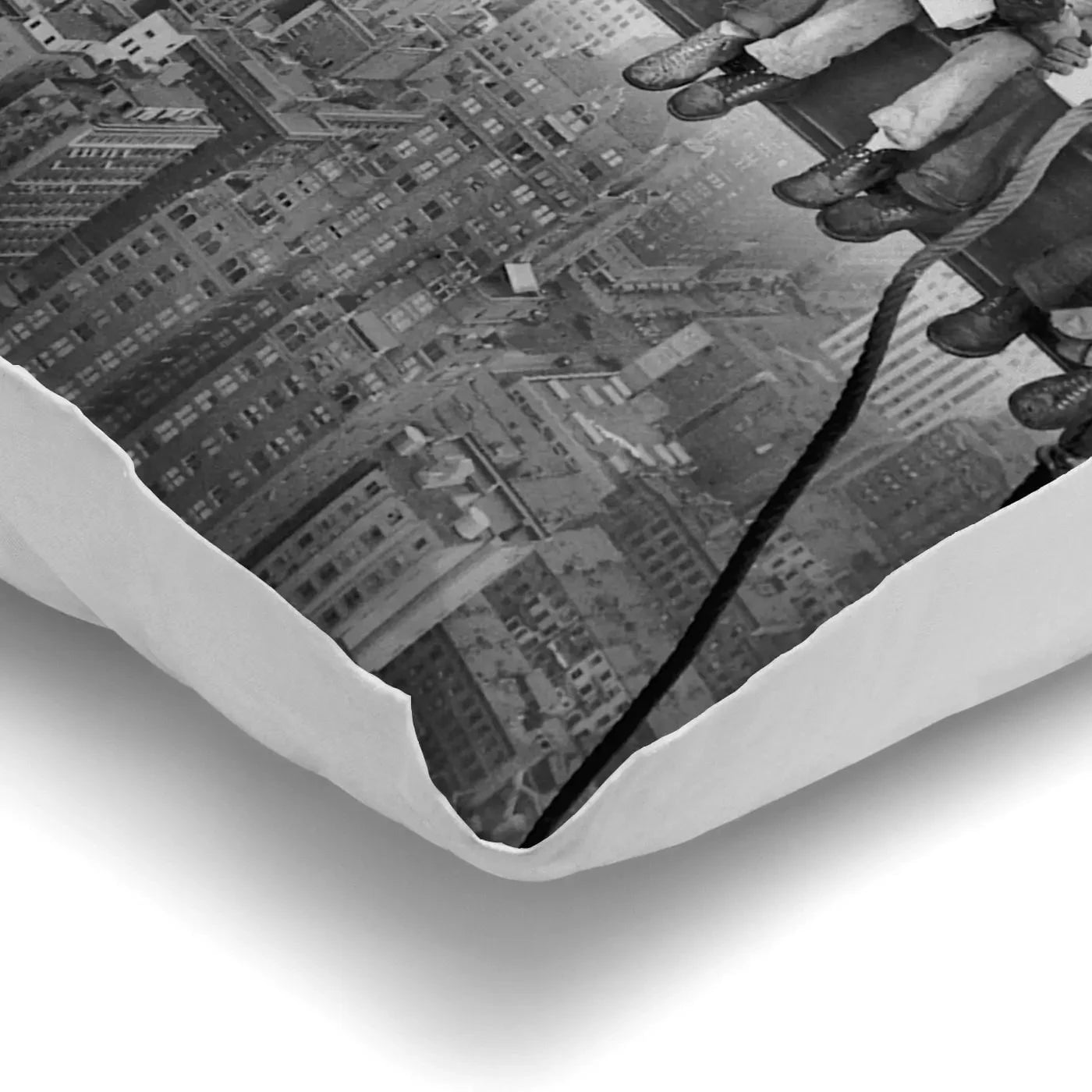 Lunch Atop A Skyscraper Cushion Lunch Atop A Skyscraper Cushion wall art product Independent