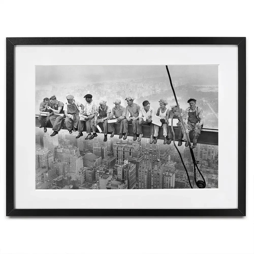 Lunch Atop A Skyscraper Framed Art Print Lunch Atop A Skyscraper Framed Art Print wall art product S Megalos