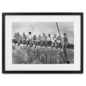 Lunch Atop A Skyscraper Framed Art Print Lunch Atop A Skyscraper Framed Art Print wall art product S Megalos