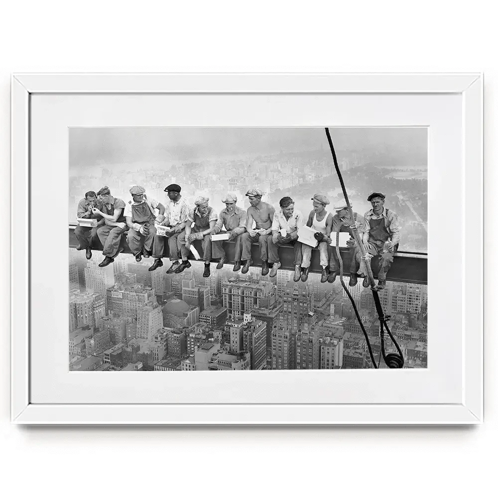Lunch Atop A Skyscraper Framed Art Print Lunch Atop A Skyscraper Framed Art Print wall art product S Megalos