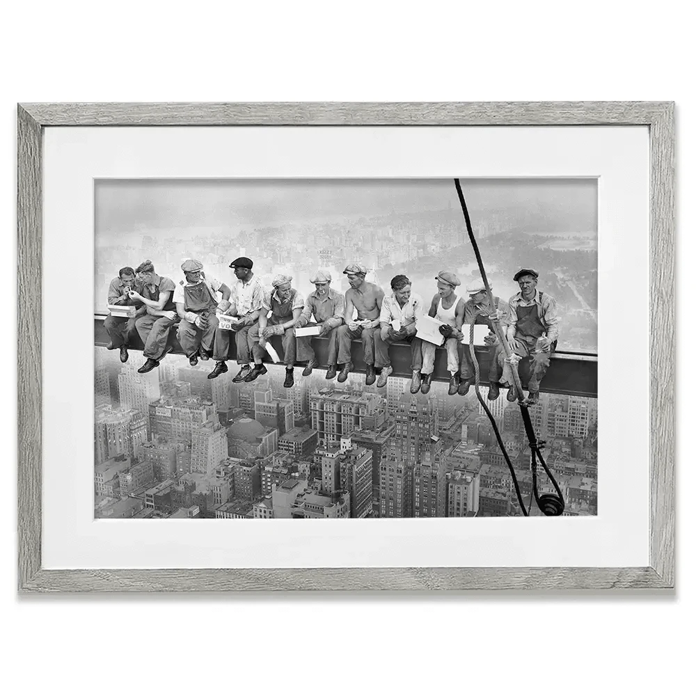 Lunch Atop A Skyscraper Framed Art Print Lunch Atop A Skyscraper Framed Art Print wall art product S Megalos