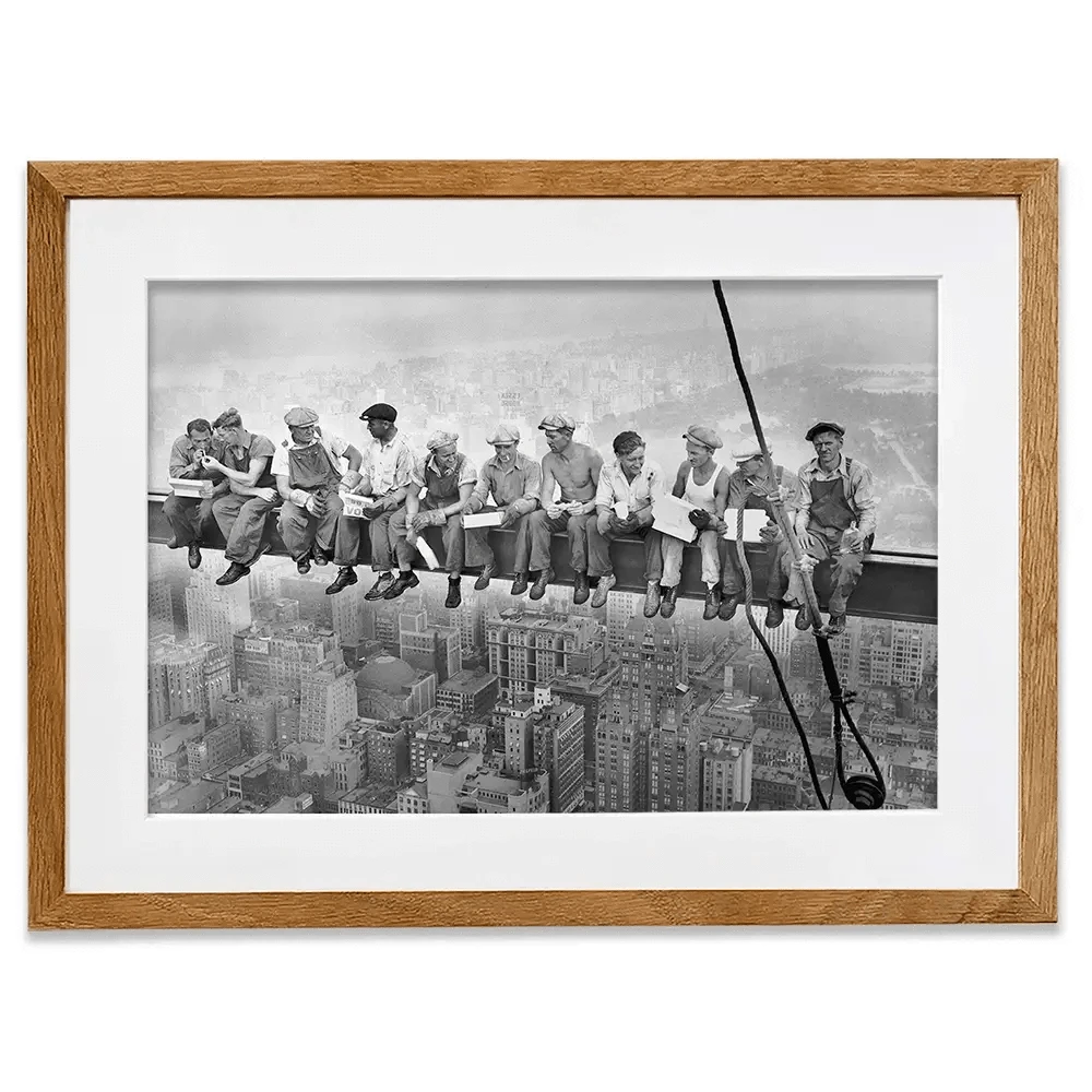 Lunch Atop A Skyscraper Framed Art Print Lunch Atop A Skyscraper Framed Art Print wall art product S Megalos