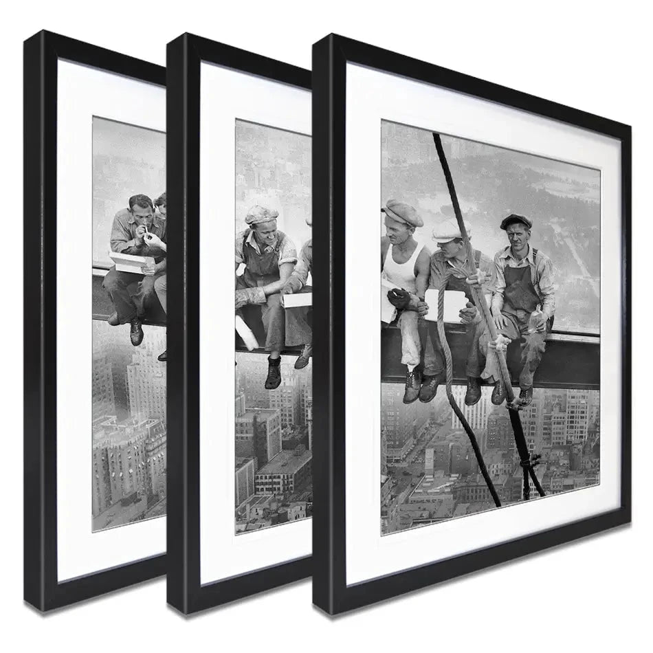 Lunch Atop A Skyscraper Framed Art Print Trio Lunch Atop A Skyscraper Framed Art Print Trio wall art product Independent