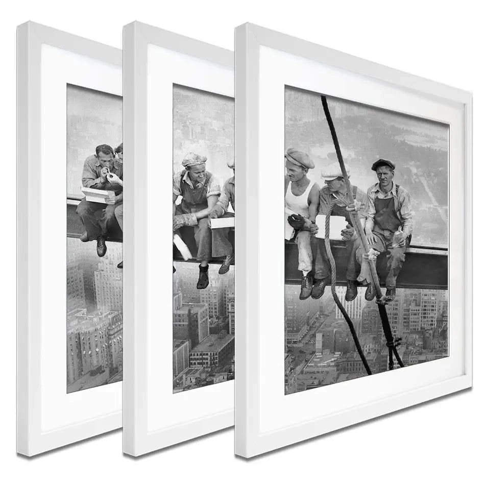 Lunch Atop A Skyscraper Framed Art Print Trio Lunch Atop A Skyscraper Framed Art Print Trio wall art product Independent