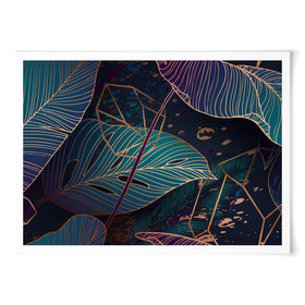 Luxe Palm Abstract Art Print wall art product Gluiki / Shutterstock