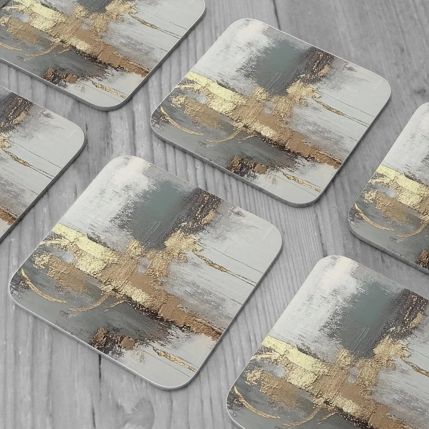 Luxurious Coaster Set Rainbow Soul Tree Coaster Set | Rainbow Soul Tree Art Coasters wall art product Muzi pear studio / Shutterstock