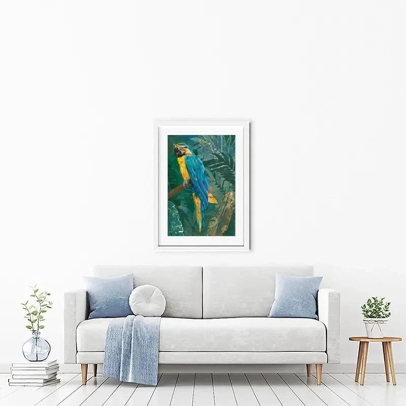 Macaw Framed Art Print Macaw Framed Art Print wall art product Sarah Manovski