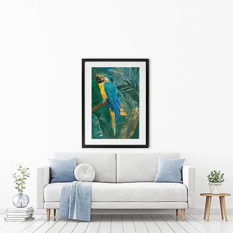 Macaw Framed Art Print Macaw Framed Art Print wall art product Sarah Manovski