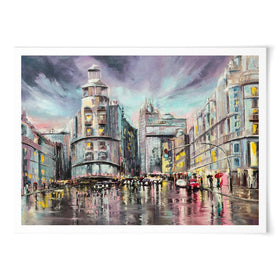 Madrid Gran Via Art Print wall art product Lana Tikhonova / Shutterstock