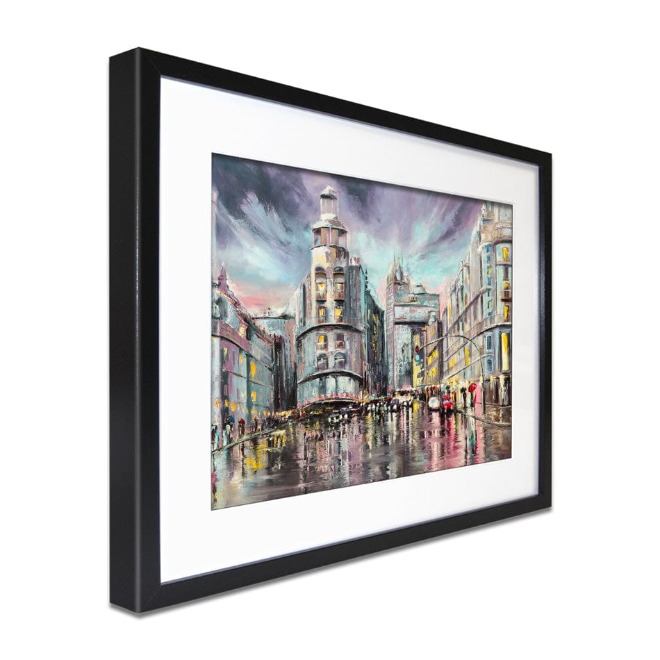 Madrid Gran Via Framed Art Print wall art product Lana Tikhonova / Shutterstock