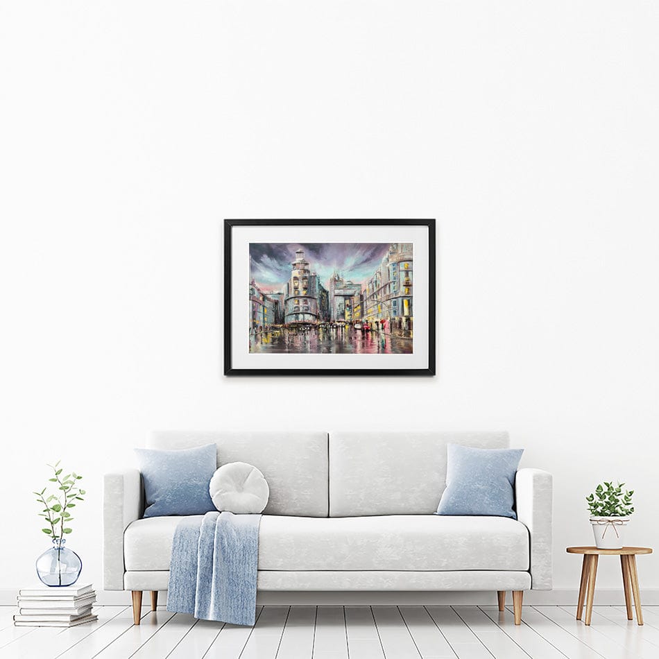 Madrid Gran Via Framed Art Print wall art product Lana Tikhonova / Shutterstock