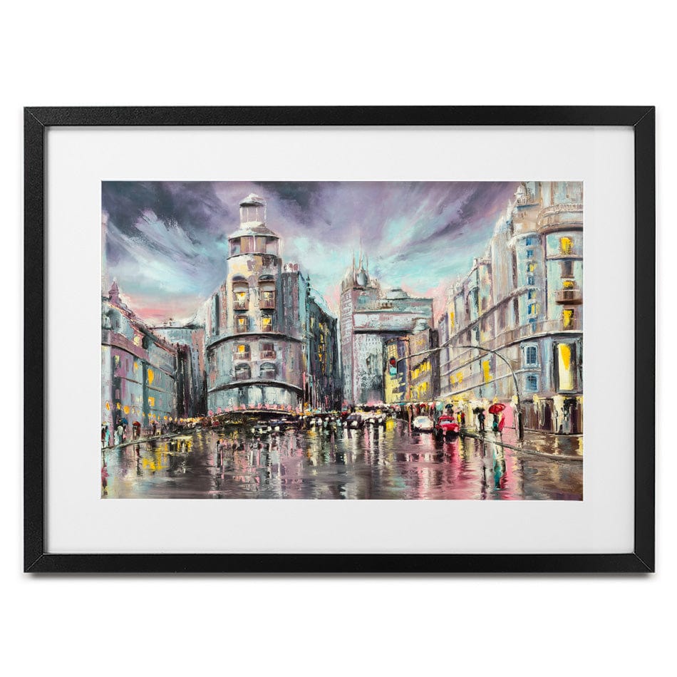 Madrid Gran Via Framed Art Print wall art product Lana Tikhonova / Shutterstock