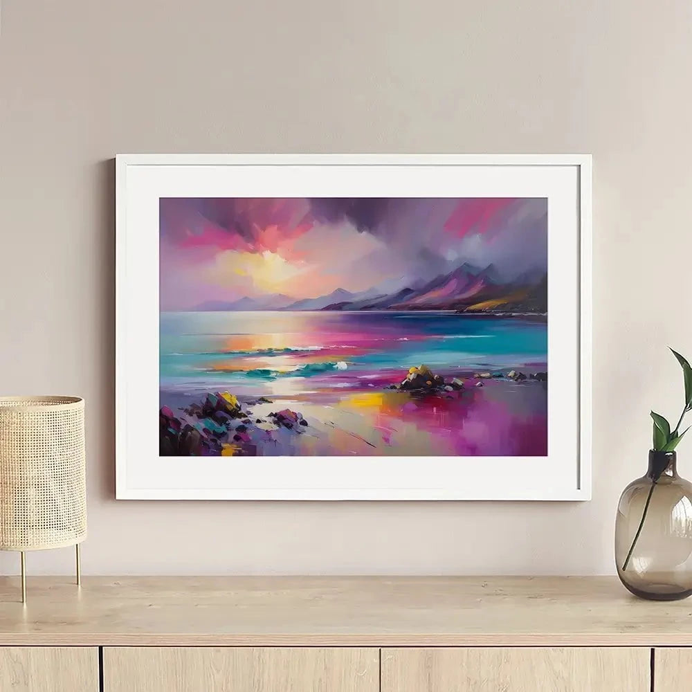 Magenta Skye Framed Art Print Magenta Skye Framed Art Print wall art product David Alexander Elder