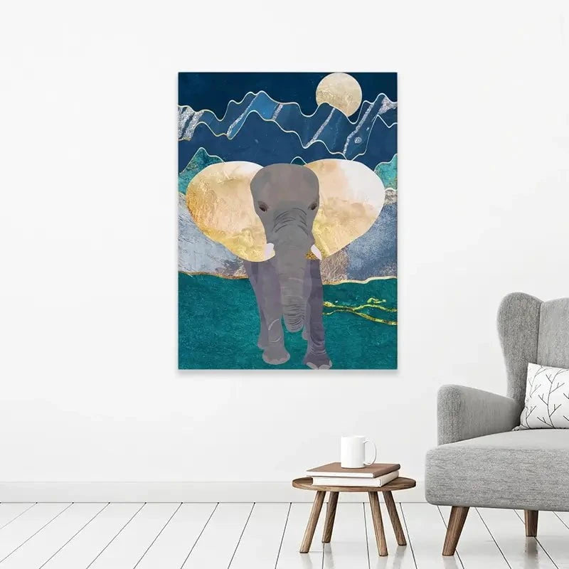 Majestic Elephant Canvas Print Majestic Elephant Canvas Print wall art product Sarah Manovski