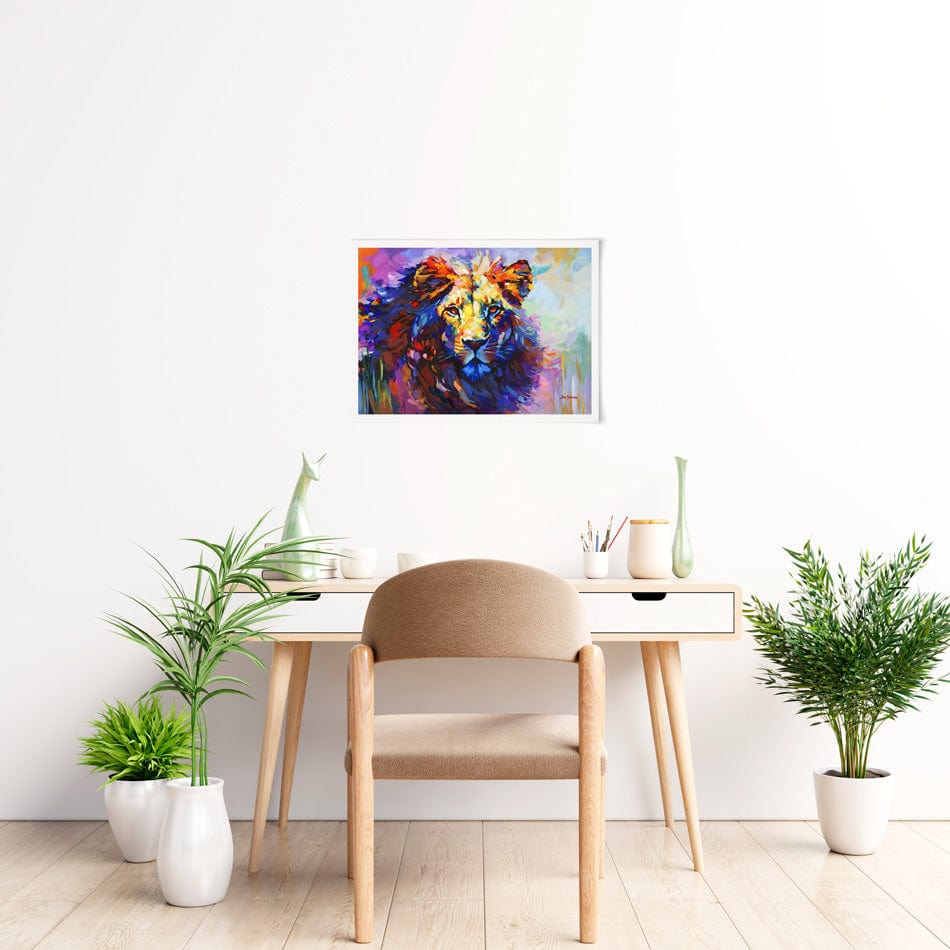 Majestic Lion 2 Art Print wall art product Leon Devenice
