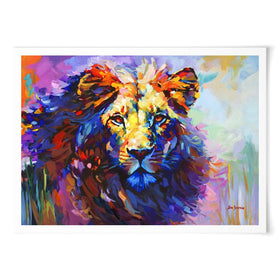 Majestic Lion 2 Art Print wall art product Leon Devenice