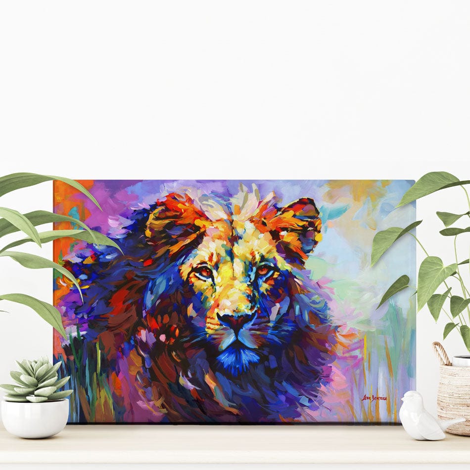 Majestic Lion 2 Canvas Print wall art product Leon Devenice