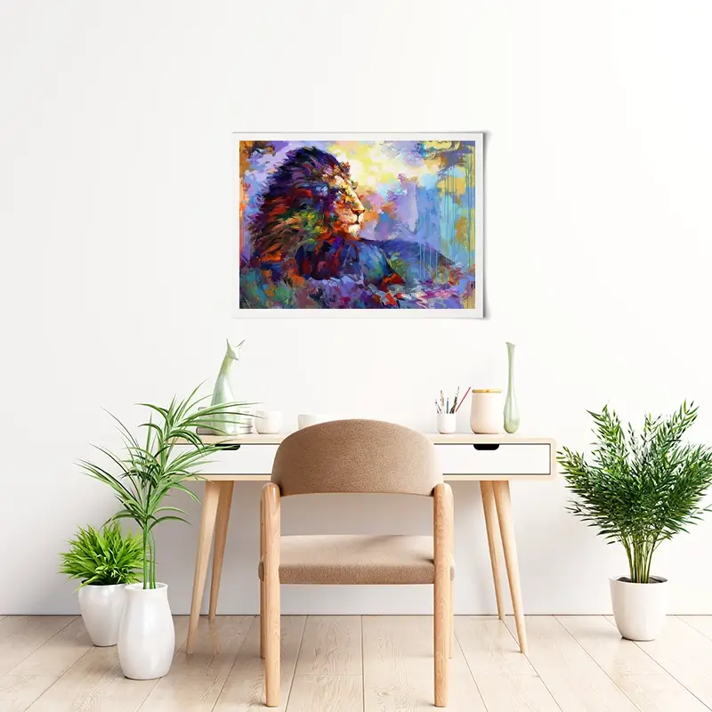 Majestic Lion Art Print Majestic Lion Art Print wall art product Leon Devenice