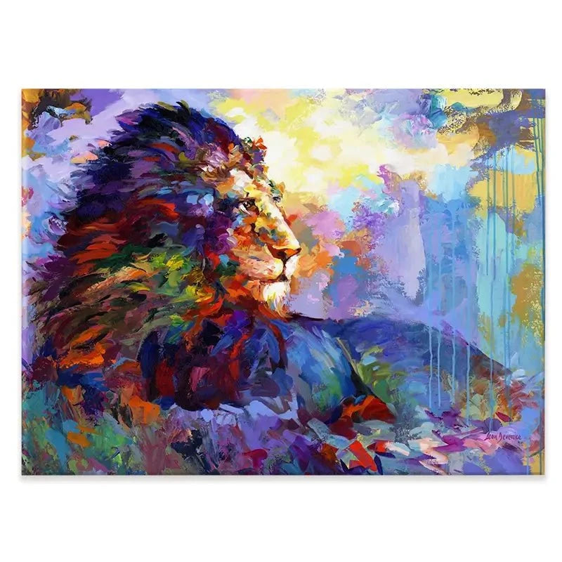 Majestic Lion Canvas Print Majestic Lion Canvas Print wall art product Leon Devenice