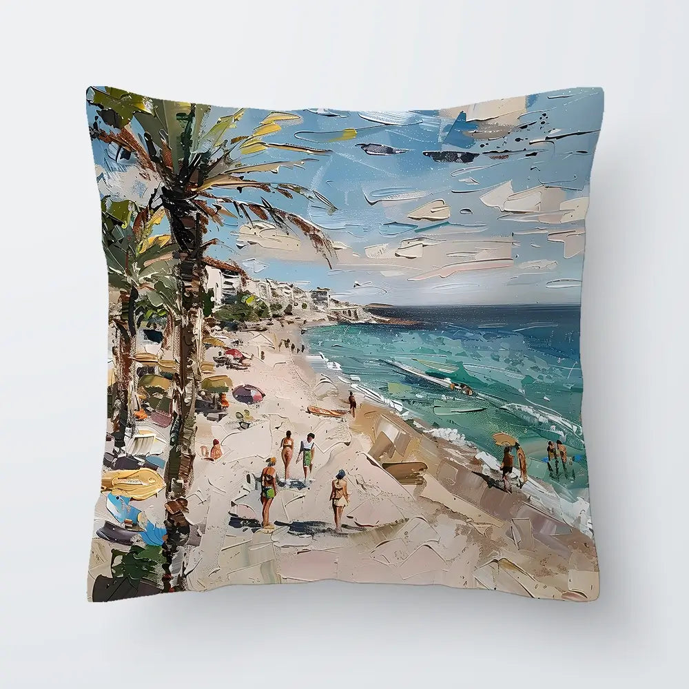 Mallorca Beach Day Cushion Mallorca Beach Day Cushion wall art product Elena Avanesova