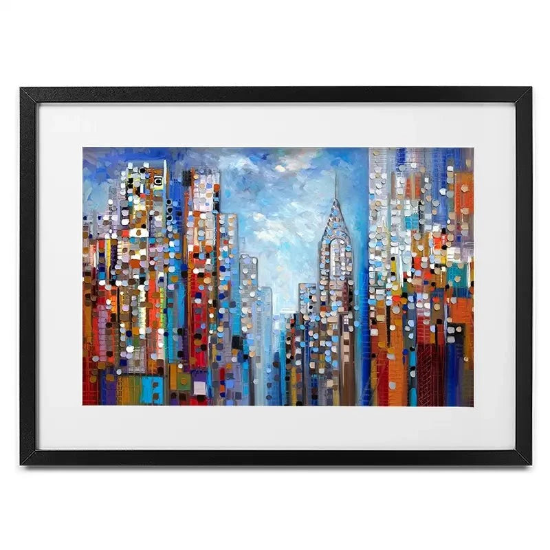 Manhattan Framed Art Print Manhattan Framed Art Print wall art product Ekaterina Ermilkina
