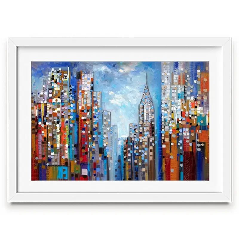 Manhattan Framed Art Print Manhattan Framed Art Print wall art product Ekaterina Ermilkina