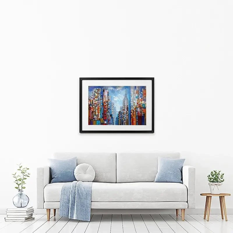 Manhattan Framed Art Print Manhattan Framed Art Print wall art product Ekaterina Ermilkina