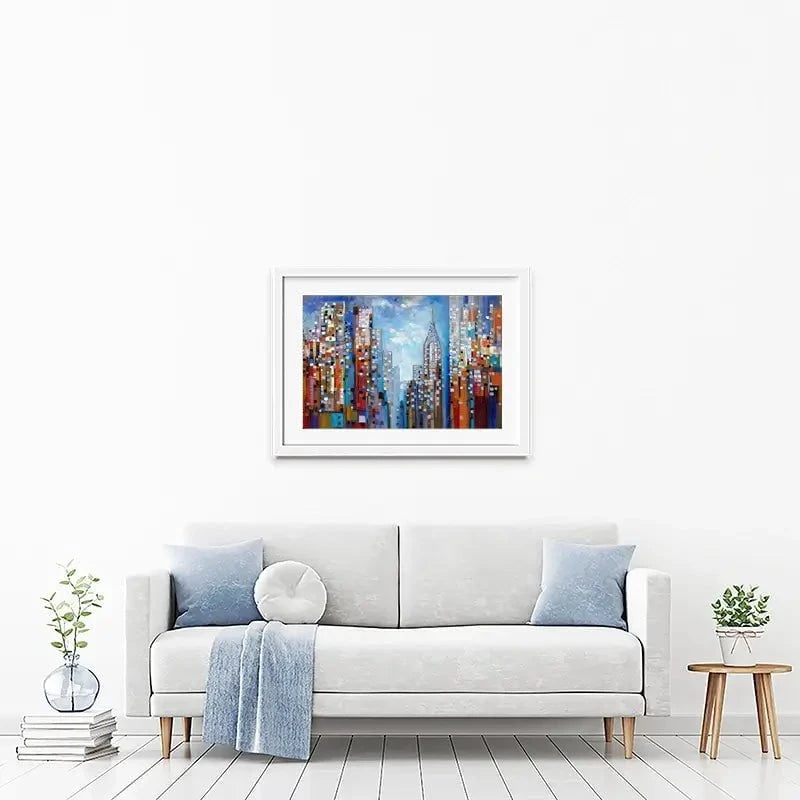 Manhattan Framed Art Print Manhattan Framed Art Print wall art product Ekaterina Ermilkina