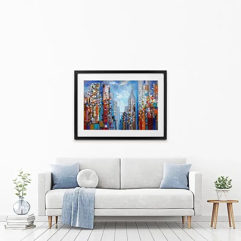 Manhattan Framed Art Print Manhattan Framed Art Print wall art product Ekaterina Ermilkina