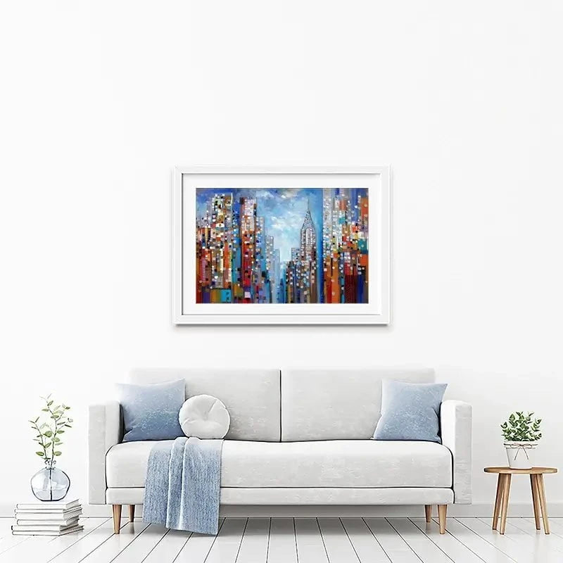 Manhattan Framed Art Print Manhattan Framed Art Print wall art product Ekaterina Ermilkina