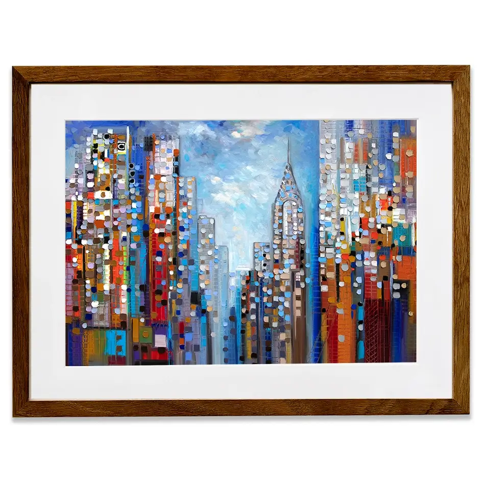 Manhattan Framed Art Print Manhattan Framed Art Print wall art product Ekaterina Ermilkina