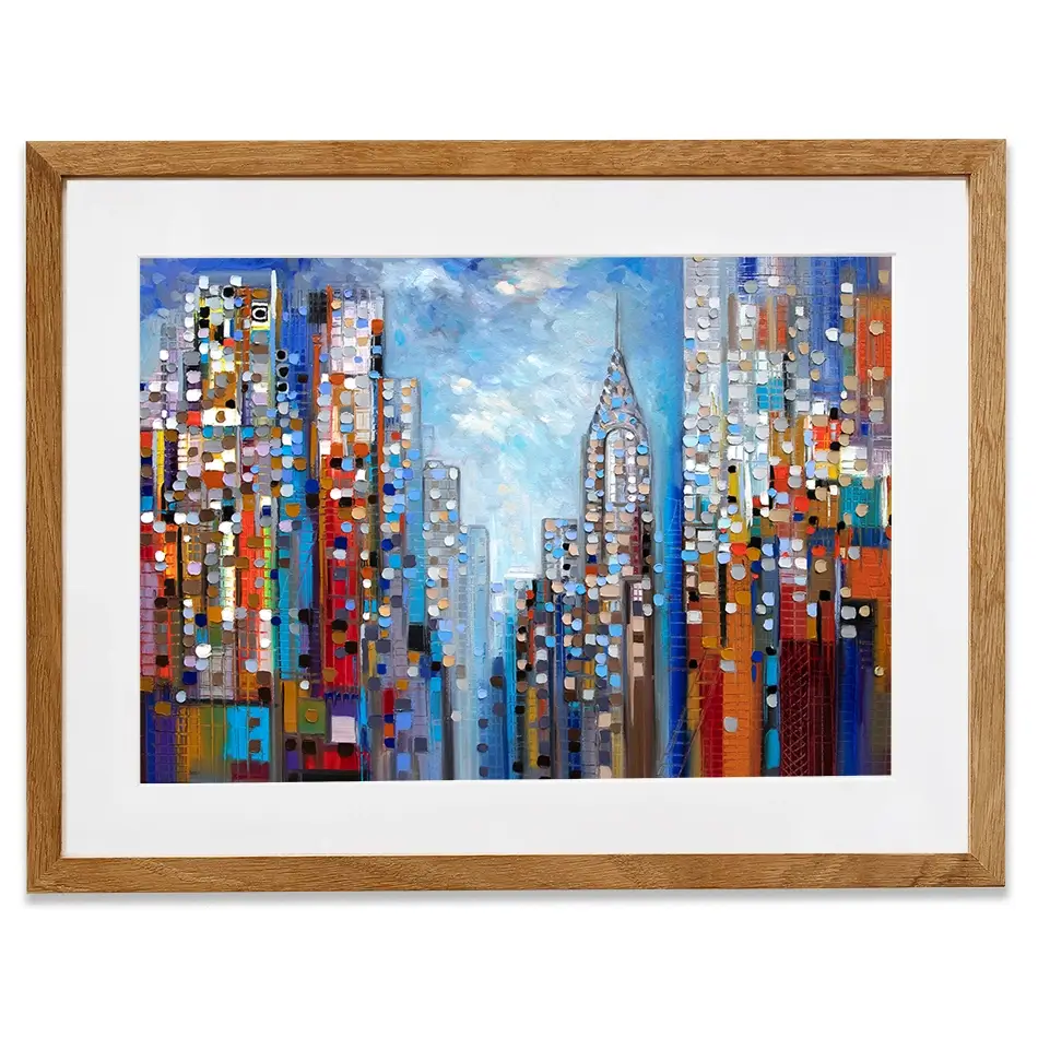 Manhattan Framed Art Print Manhattan Framed Art Print wall art product Ekaterina Ermilkina