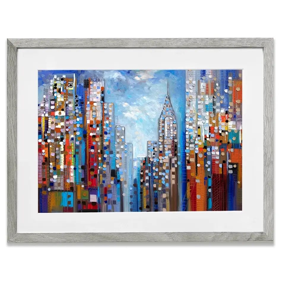 Manhattan Framed Art Print Manhattan Framed Art Print wall art product Ekaterina Ermilkina