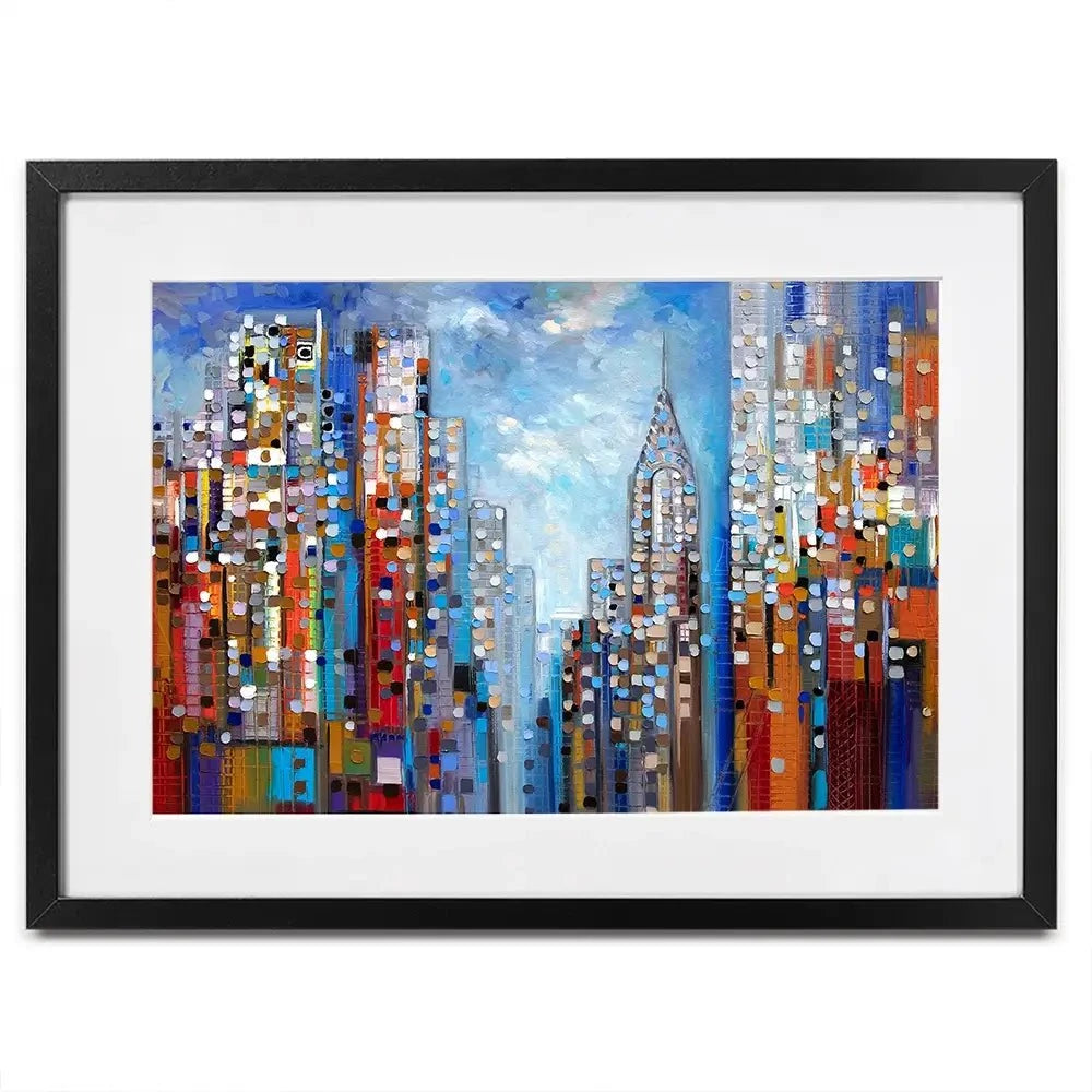 Manhattan Framed Art Print Manhattan Framed Art Print wall art product Ekaterina Ermilkina