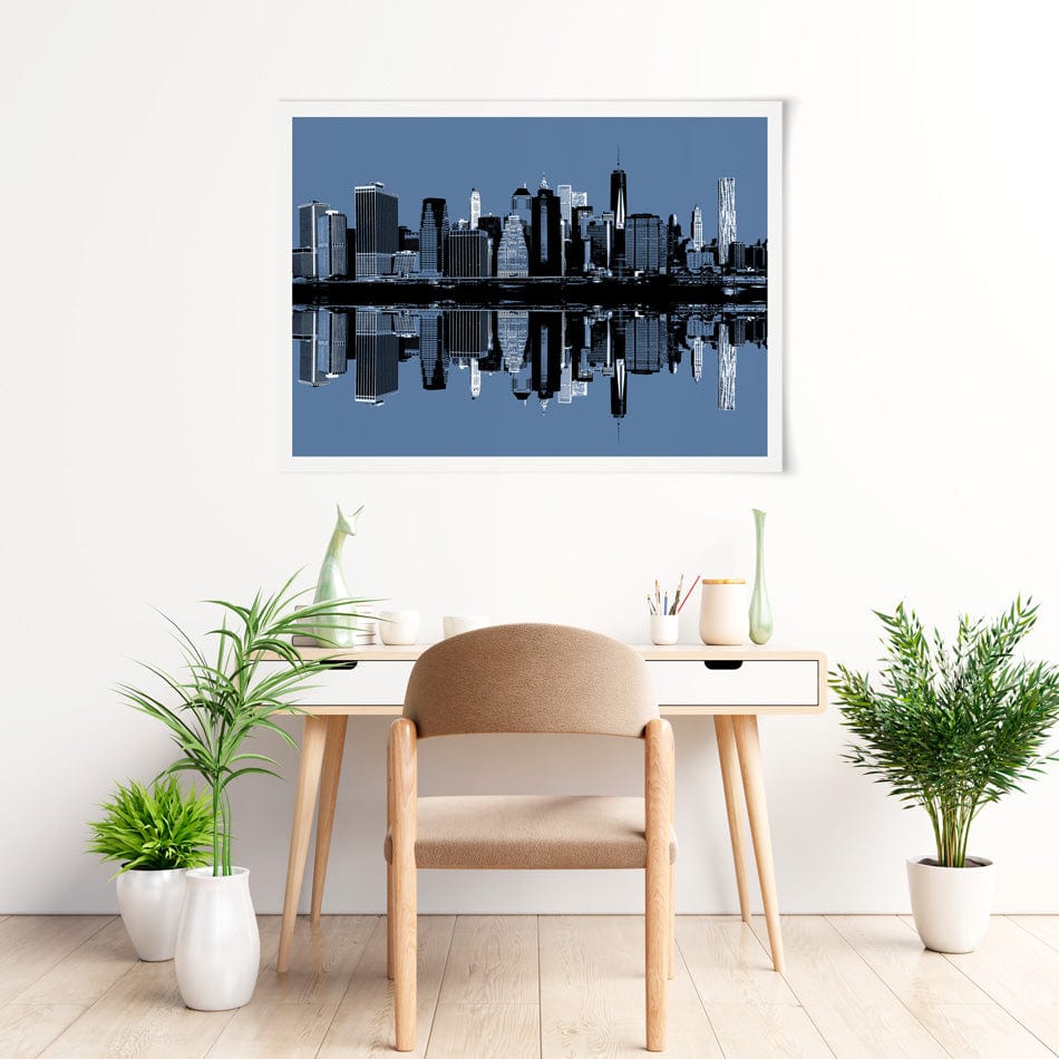 Manhattan Reflections Art Print wall art product Drop of Light / Shutterstock