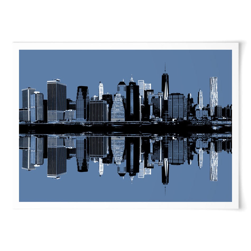 Manhattan Reflections Art Print wall art product / Shutterstock