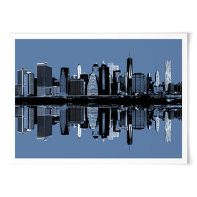 Manhattan Reflections Art Print wall art product / Shutterstock