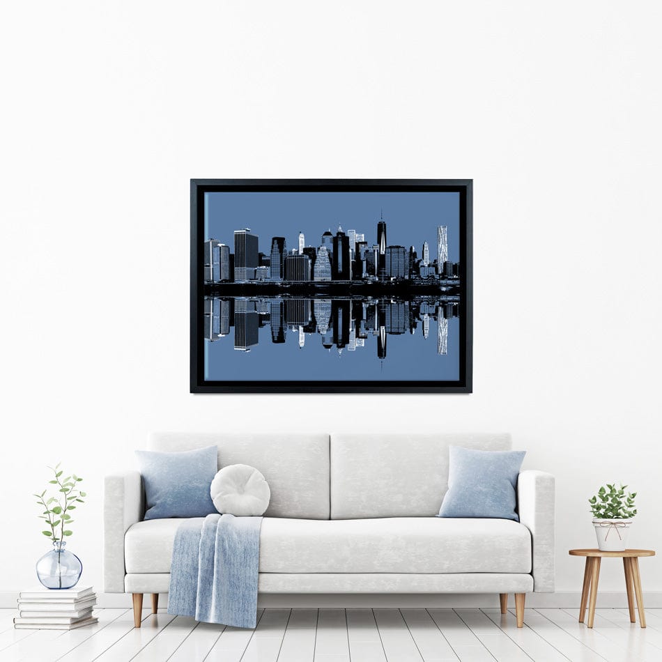 Manhattan Reflections Canvas Print wall art product Drop of Light / Shutterstock