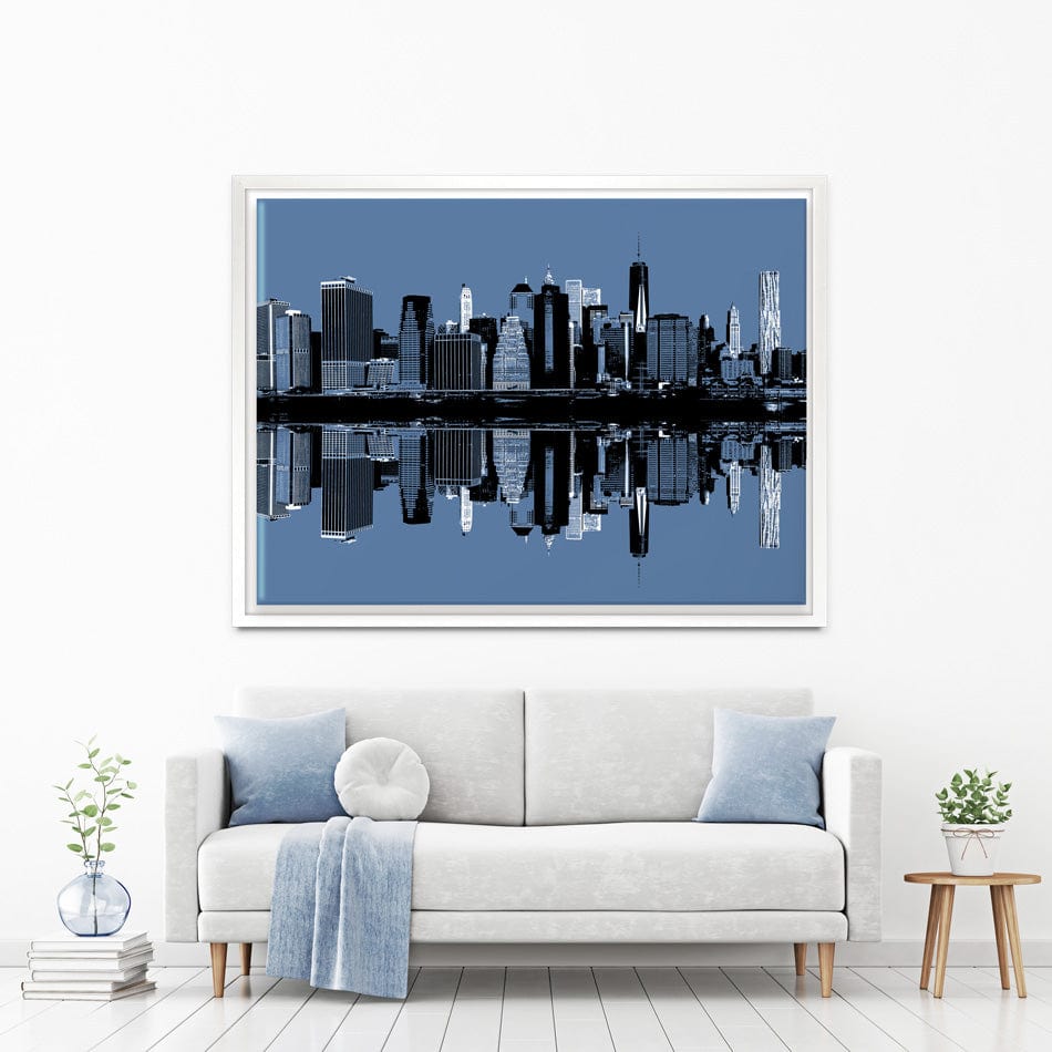Manhattan Reflections Canvas Print wall art product Drop of Light / Shutterstock