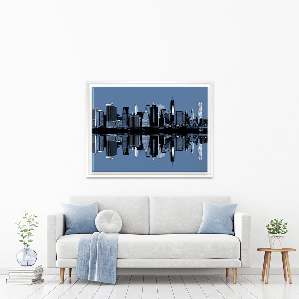 Manhattan Reflections Canvas Print wall art product Drop of Light / Shutterstock