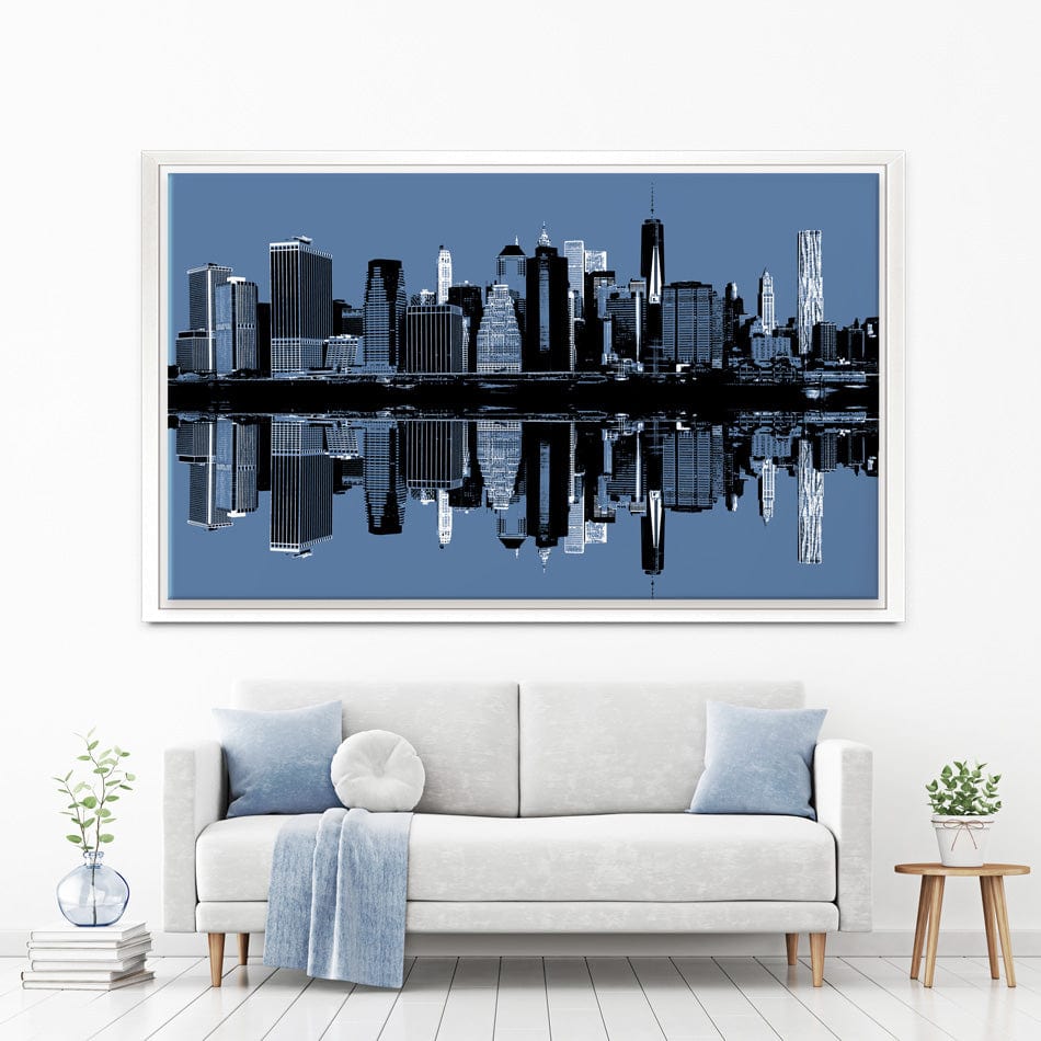 Manhattan Reflections Canvas Print wall art product Drop of Light / Shutterstock