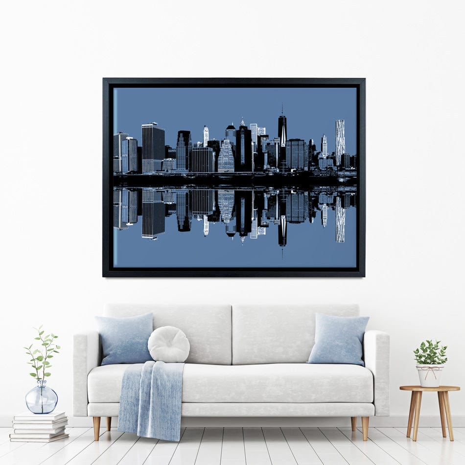 Manhattan Reflections Canvas Print wall art product Drop of Light / Shutterstock