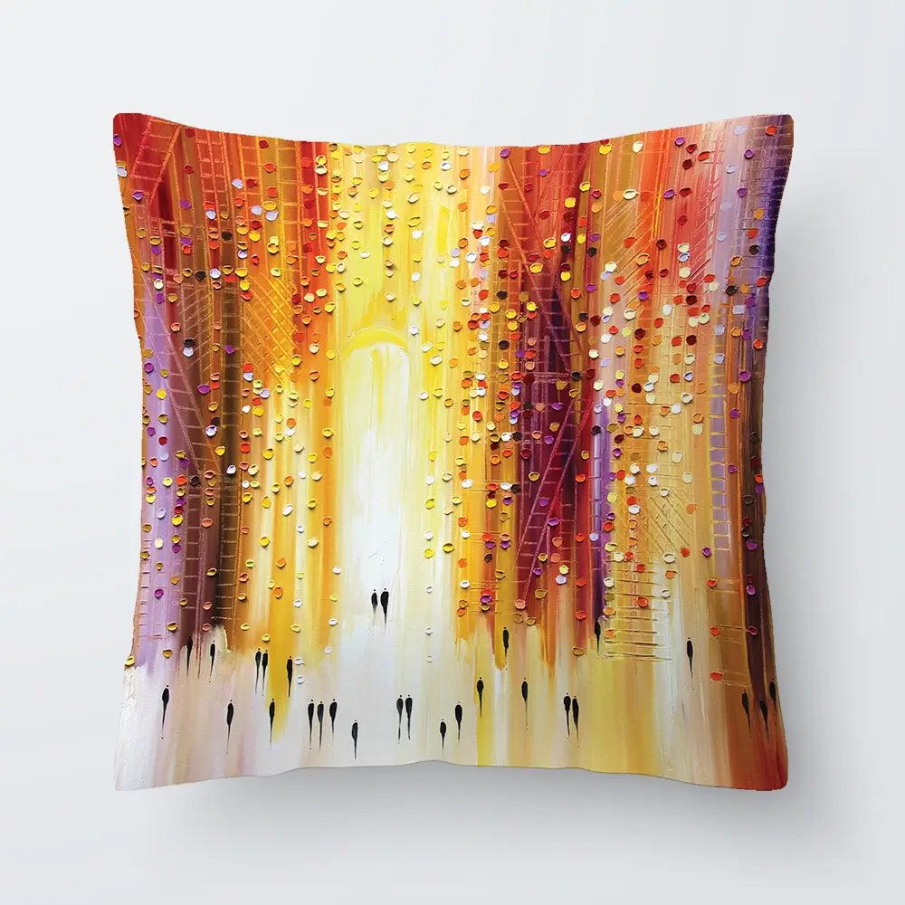 Manhattanhenge Cushion Manhattanhenge Cushion wall art product Art Print Shop