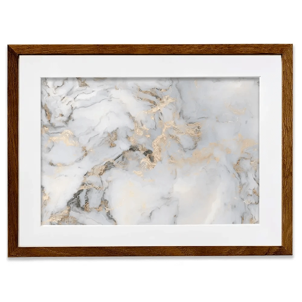 Marble Effect Framed Art Print Marble Effect Framed Art Print wall art product aregfly / Shutterstock
