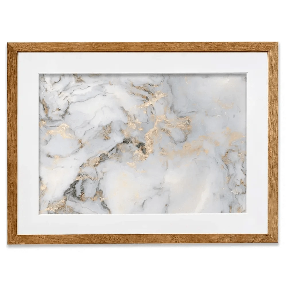 Marble Effect Framed Art Print Marble Effect Framed Art Print wall art product aregfly / Shutterstock