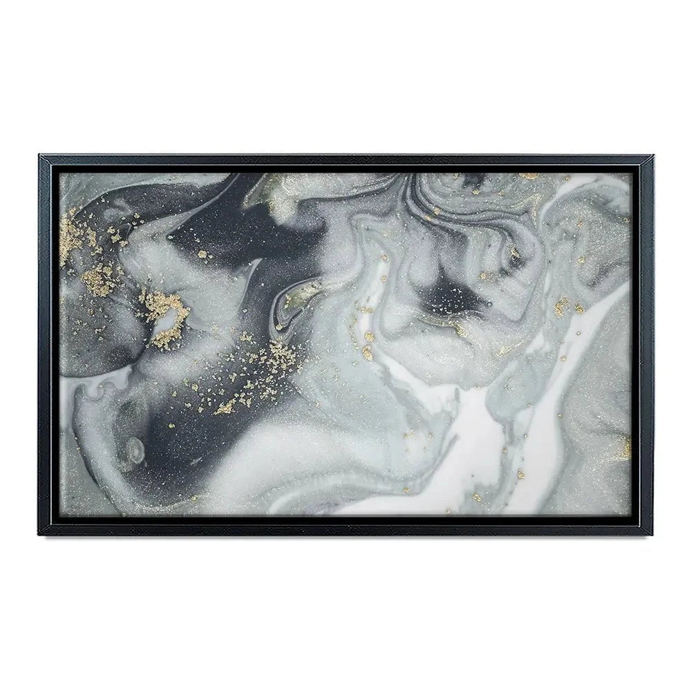 Marbled Grey Hues Canvas Print Marbled Grey Hues Canvas Print wall art product CARACOLLA / Shutterstock