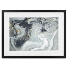 Marbled Grey Hues Framed Art Print Marbled Grey Hues Framed Art Print wall art product CARACOLLA / Shutterstock