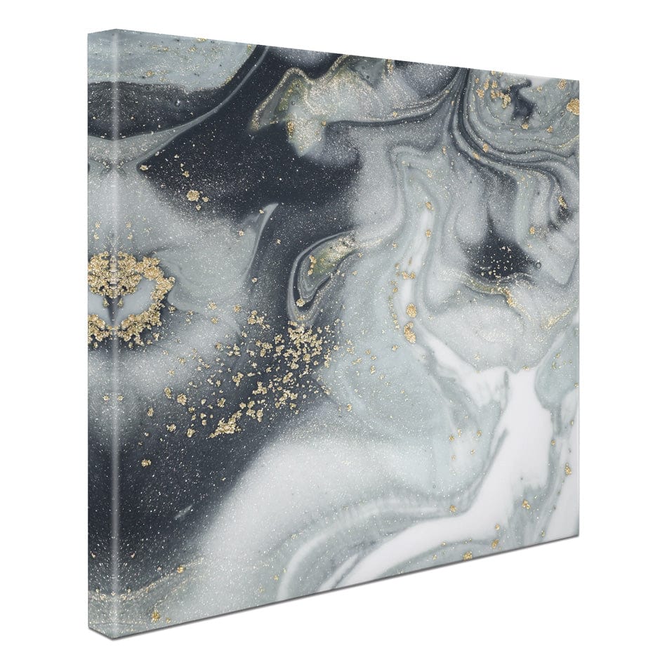Marbled Grey Hues Square Canvas Print wall art product CARACOLLA / Shutterstock