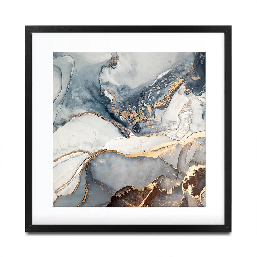 Marbled Square Framed Art Print Marbled Square Framed Art Print wall art product coldsun777 / Shutterstock